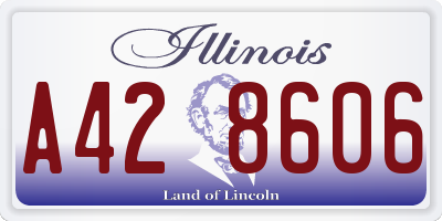IL license plate A428606