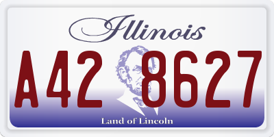 IL license plate A428627