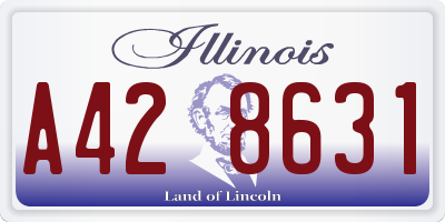 IL license plate A428631