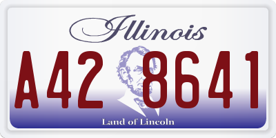 IL license plate A428641