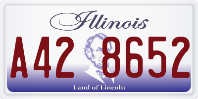 IL license plate A428652
