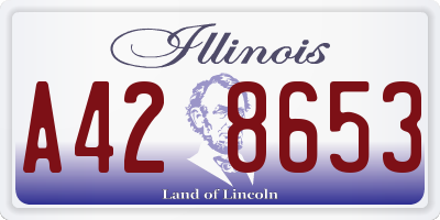 IL license plate A428653