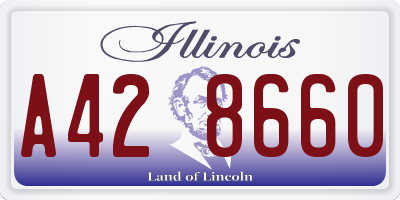 IL license plate A428660