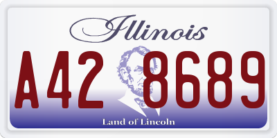 IL license plate A428689