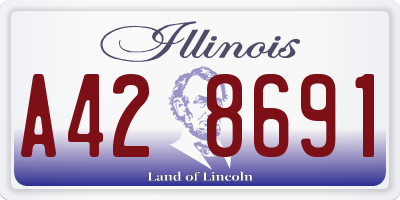 IL license plate A428691