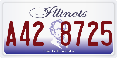 IL license plate A428725