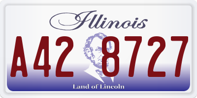 IL license plate A428727