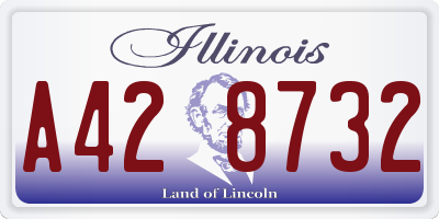 IL license plate A428732