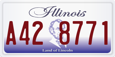 IL license plate A428771
