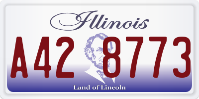 IL license plate A428773