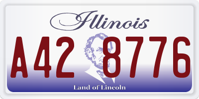 IL license plate A428776