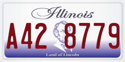 IL license plate A428779