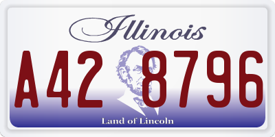 IL license plate A428796