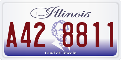 IL license plate A428811