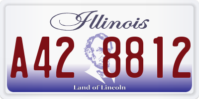 IL license plate A428812