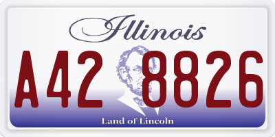 IL license plate A428826
