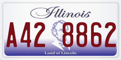 IL license plate A428862