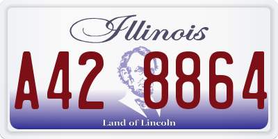 IL license plate A428864