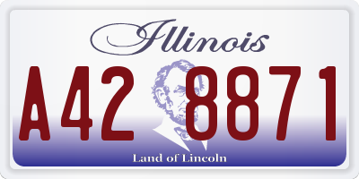 IL license plate A428871