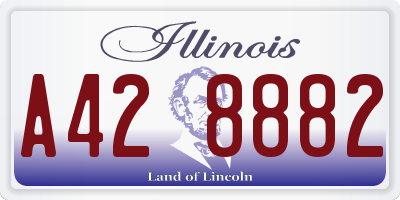 IL license plate A428882