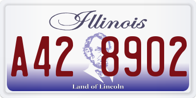 IL license plate A428902