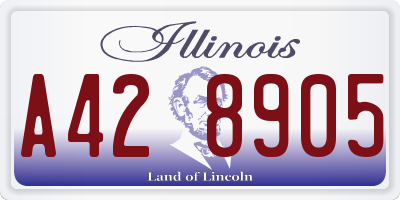 IL license plate A428905