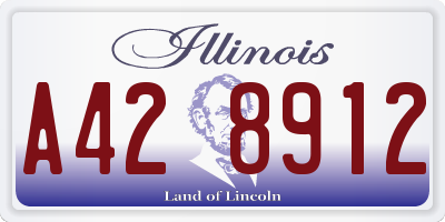 IL license plate A428912