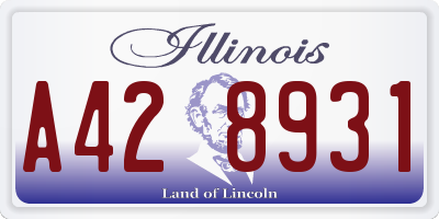 IL license plate A428931