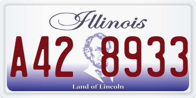 IL license plate A428933