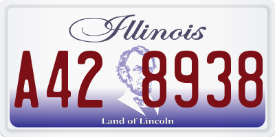IL license plate A428938