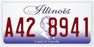 IL license plate A428941