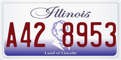 IL license plate A428953