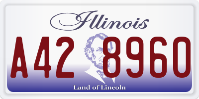 IL license plate A428960