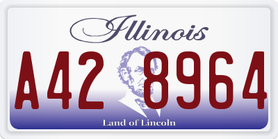 IL license plate A428964