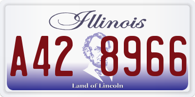 IL license plate A428966
