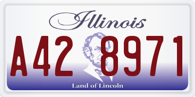 IL license plate A428971