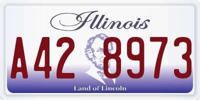 IL license plate A428973