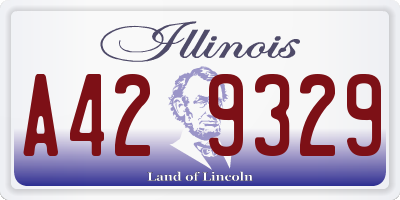 IL license plate A429329