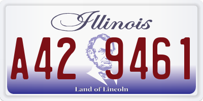 IL license plate A429461