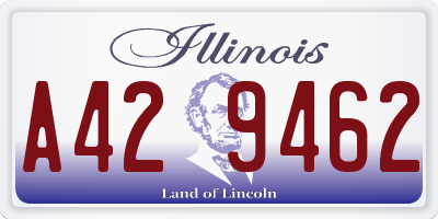 IL license plate A429462