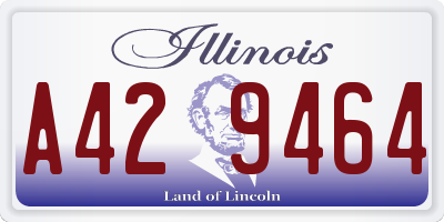 IL license plate A429464