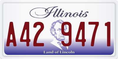 IL license plate A429471