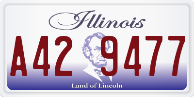 IL license plate A429477