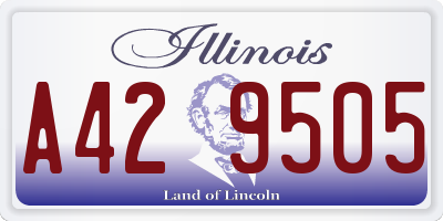 IL license plate A429505