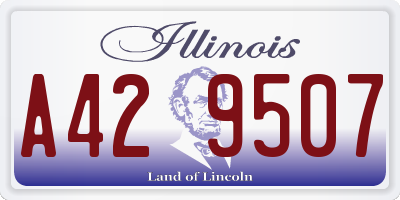 IL license plate A429507
