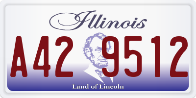 IL license plate A429512