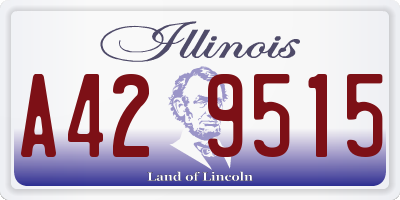 IL license plate A429515