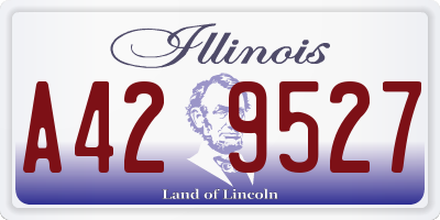 IL license plate A429527