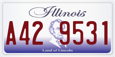 IL license plate A429531