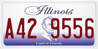 IL license plate A429556
